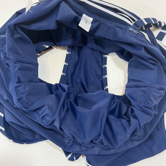 Vineyard Vines Navy & White Striped One Piece Swimsuit 2X Beach Nautical Coastal - Picture 5 of 6